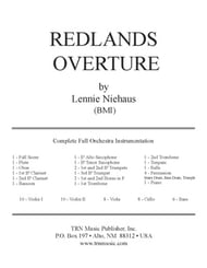 cover Redlands Overture Orchestra sheet music cover
